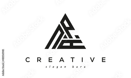 NPA creative tringle three letters logo design photo