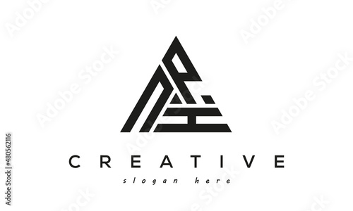 NPH creative tringle three letters logo design photo