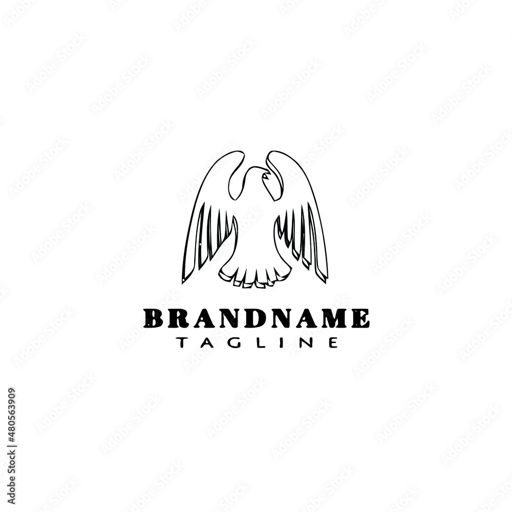 eagle symbol logo cartoon icon design template black isolated vector illustration eagle symbol logo cartoon icon design template black isolated vector illustration
