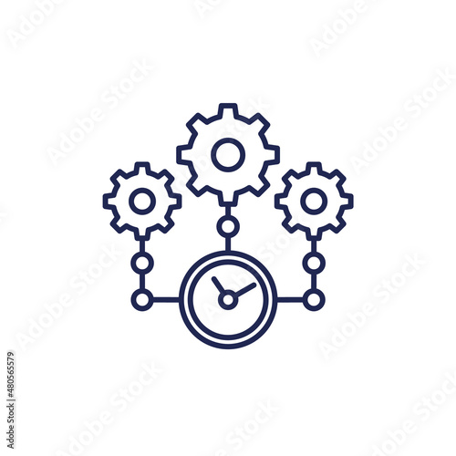 efficiency, effective operations line icon