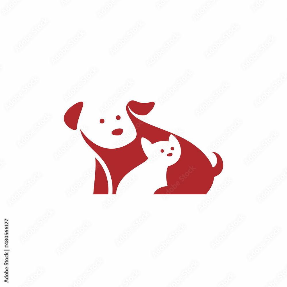 pet dog cat logo design pet dog cat logo design