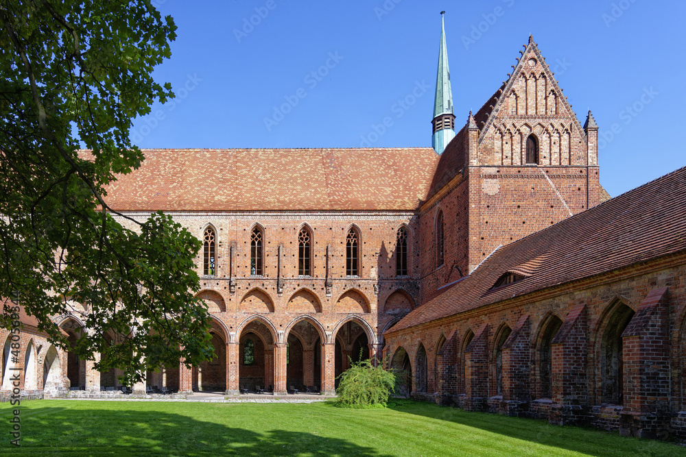 Former Cistercian Chorin Monastery, Brandenburg, Germany - obrazy, fototapety, plakaty 