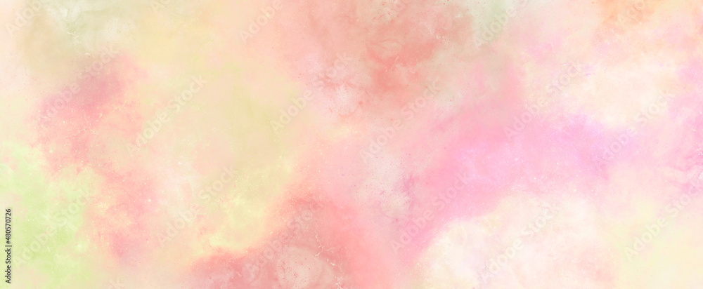 nebula watercolor painting background, beautiful illustration