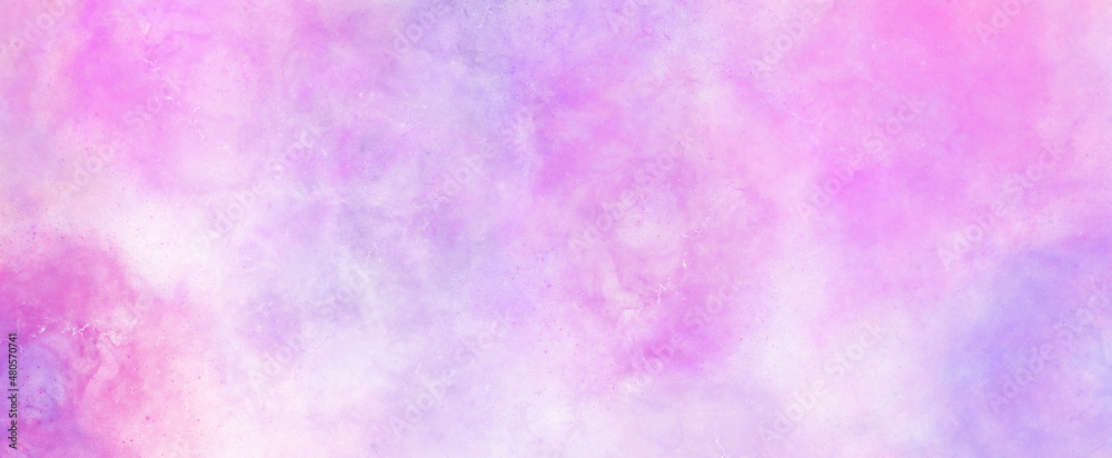 pink universe watercolor painting background