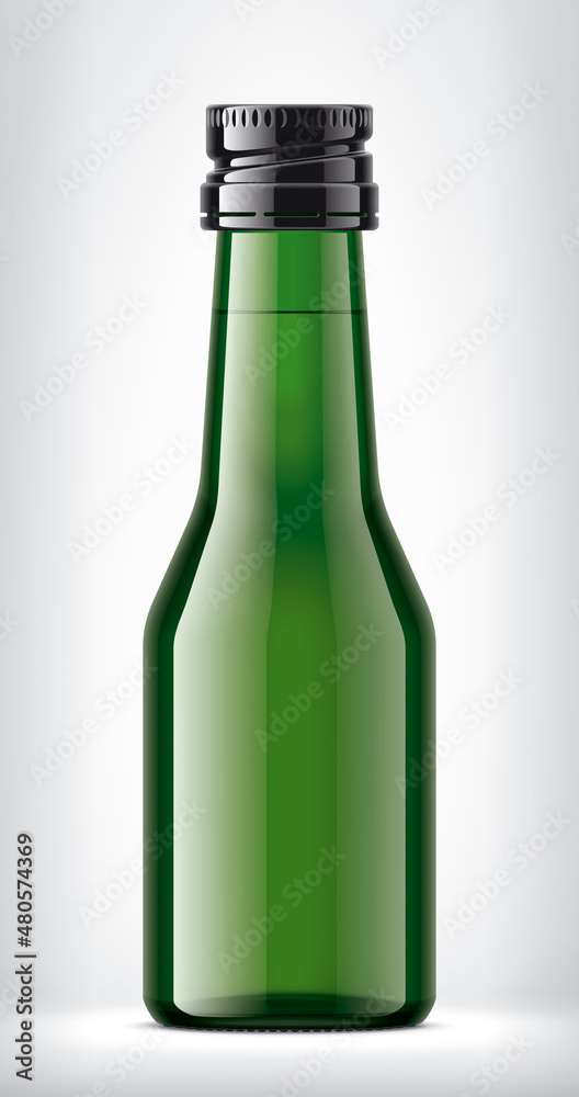 Color Glass Bottle on background. Color Glass Bottle on background.