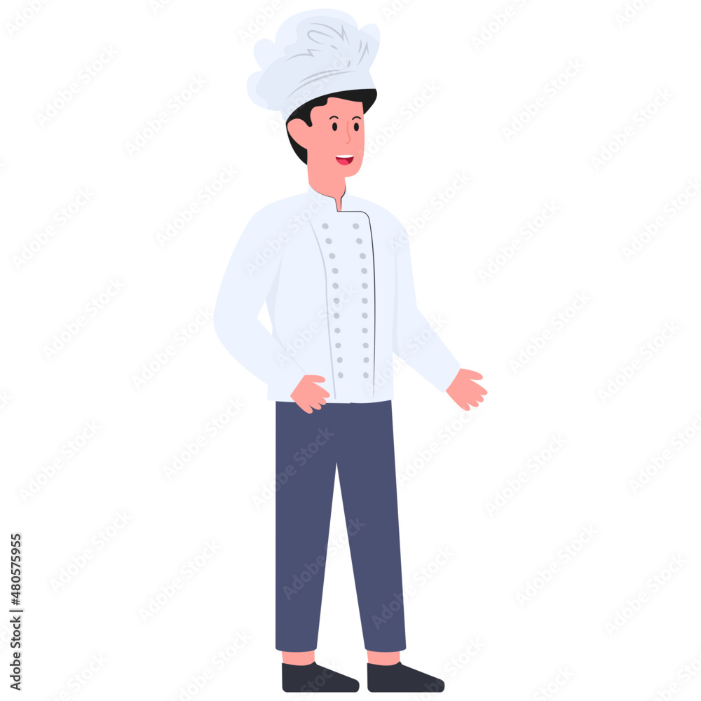 A professional character of chef A professional character of chef