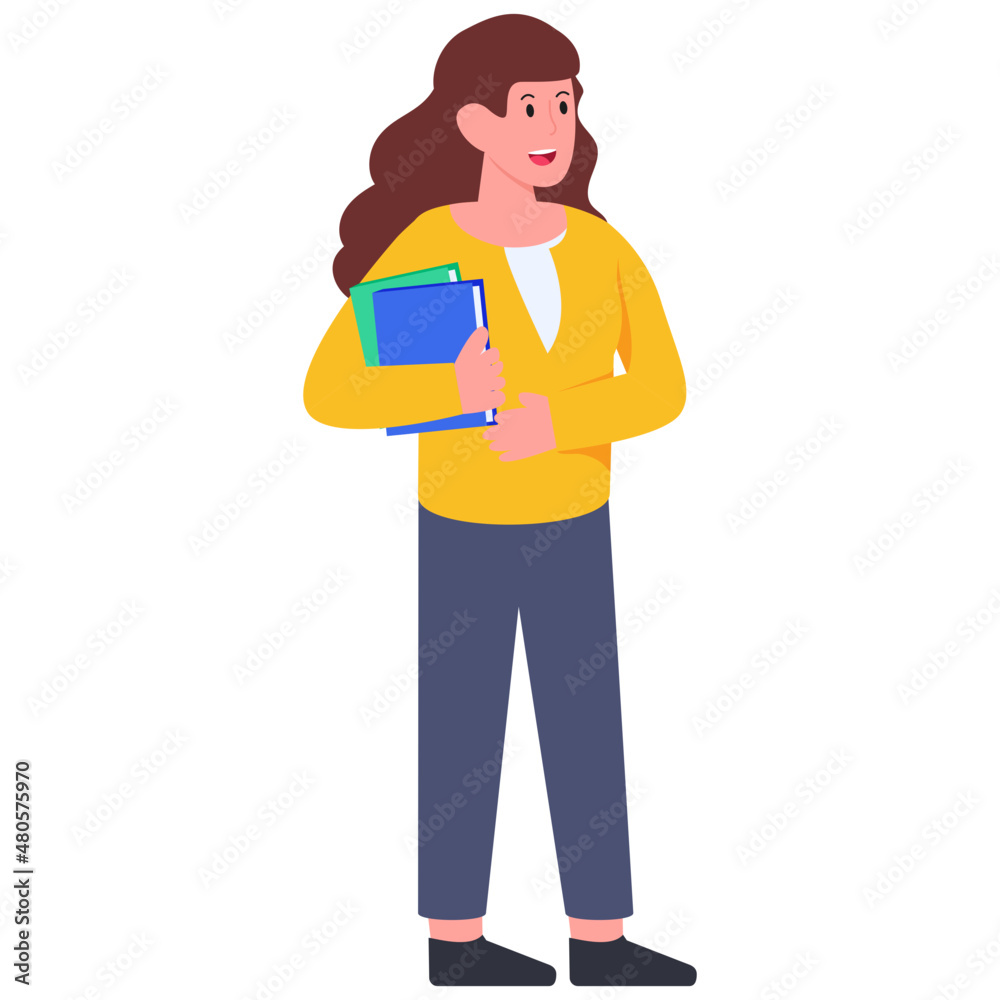 A beautiful character of female teacher A beautiful character of female teacher