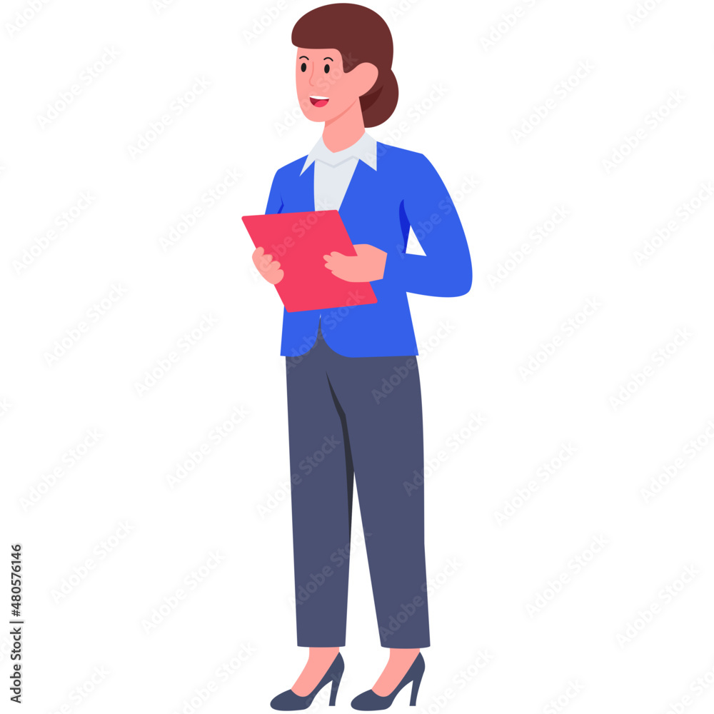 A professional icon of businesswoman A professional icon of businesswoman