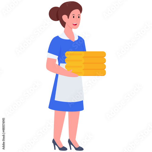 Perfect design icon of female maid