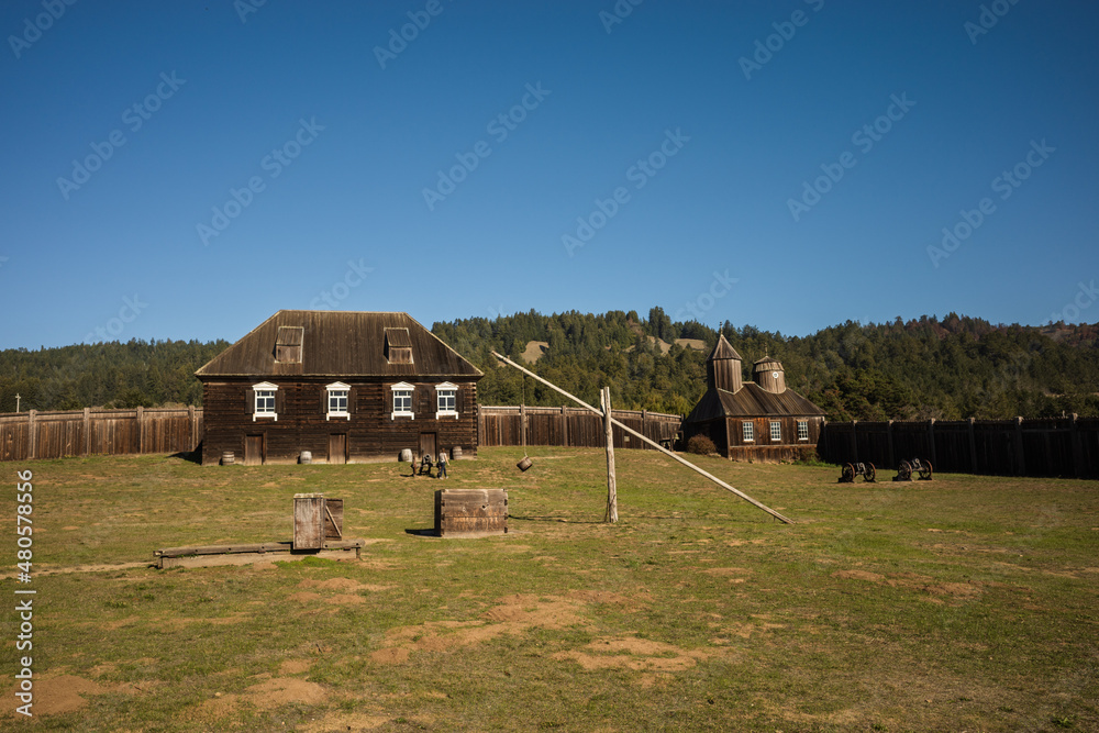 California, USA dec 2020 Fort Ross, Historic Russian fort at Fort