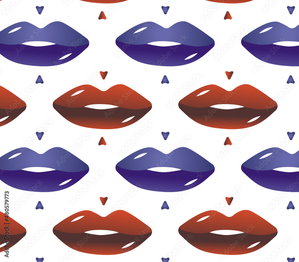 seamless pattern with lips seamless pattern with lips