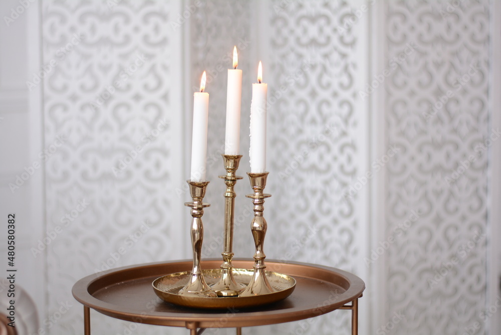 candlestick and candle candlestick and candle