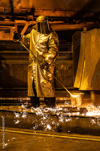 Fotografie steelmaker at work