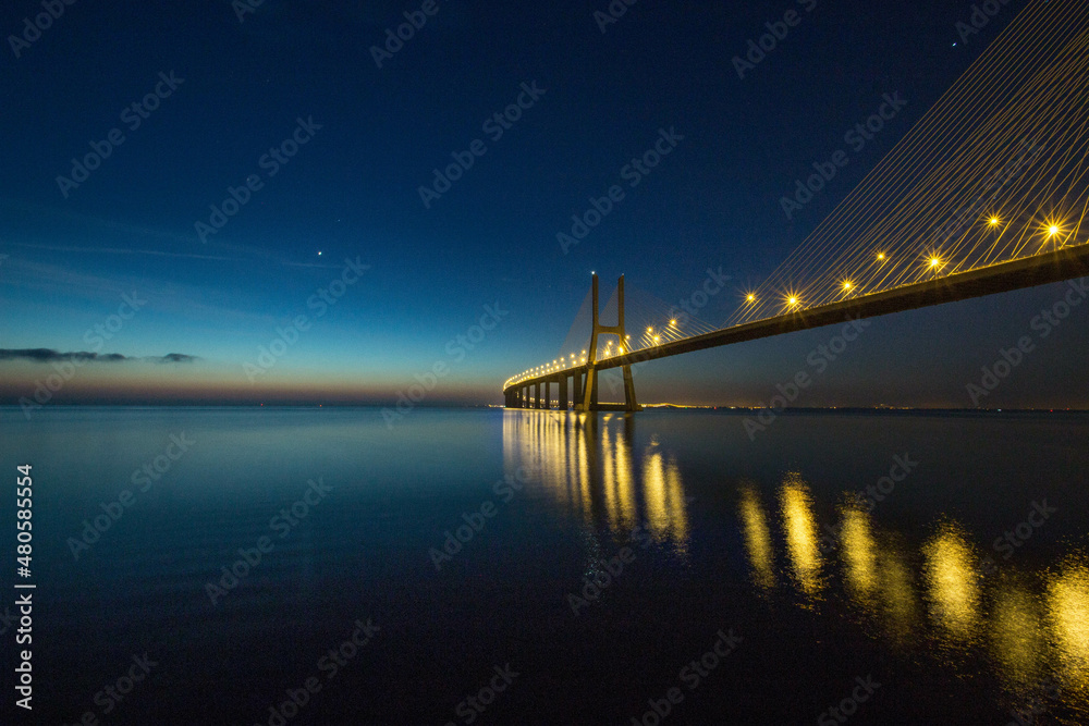 Sunrise bridge Lisbon