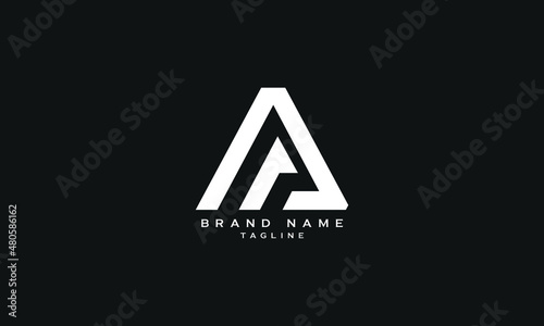 AR, RA, Abstract initial monogram letter alphabet logo design