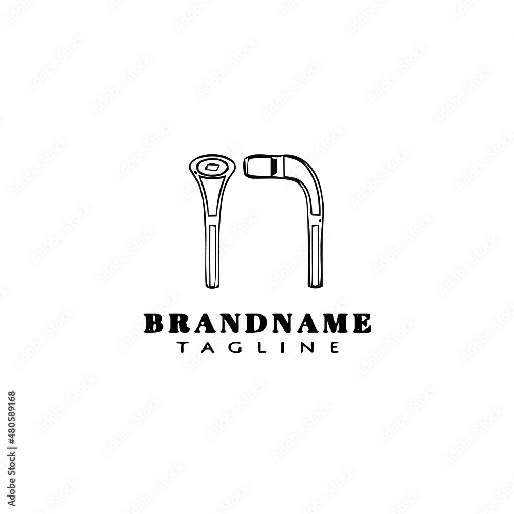 ear buds logo cartoon icon design template black isolated vector illustration ear buds logo cartoon icon design template black isolated vector illustration