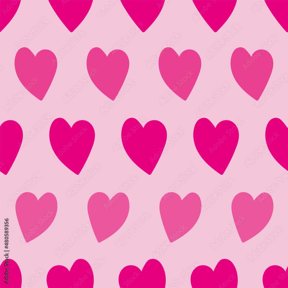 Vector girly Pink hearts. Perfect for valentine contents, background. Use it as fashion, textiles, digital paper, gift wrap, greeting cards, wallpaper and more.  