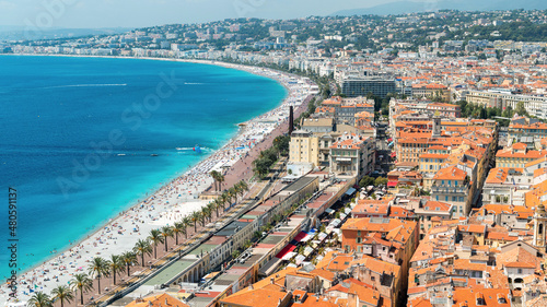 фотография View of the cote d'Azur in Nice, France