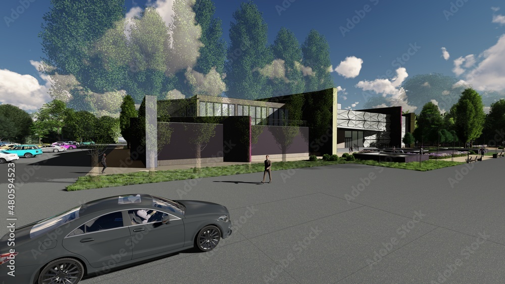 individual development of a shopping center