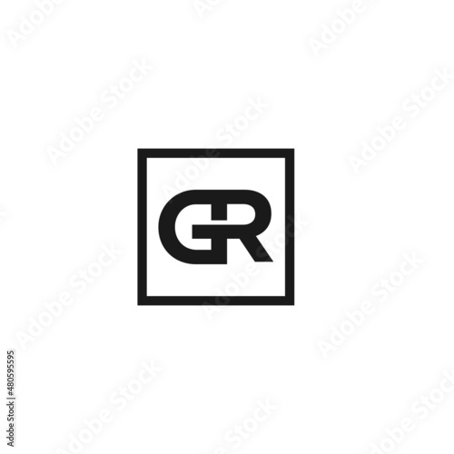 letter GR . logo