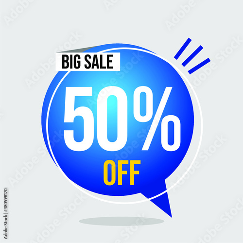 50% DISCOUNT TAG - BLUE LABEL