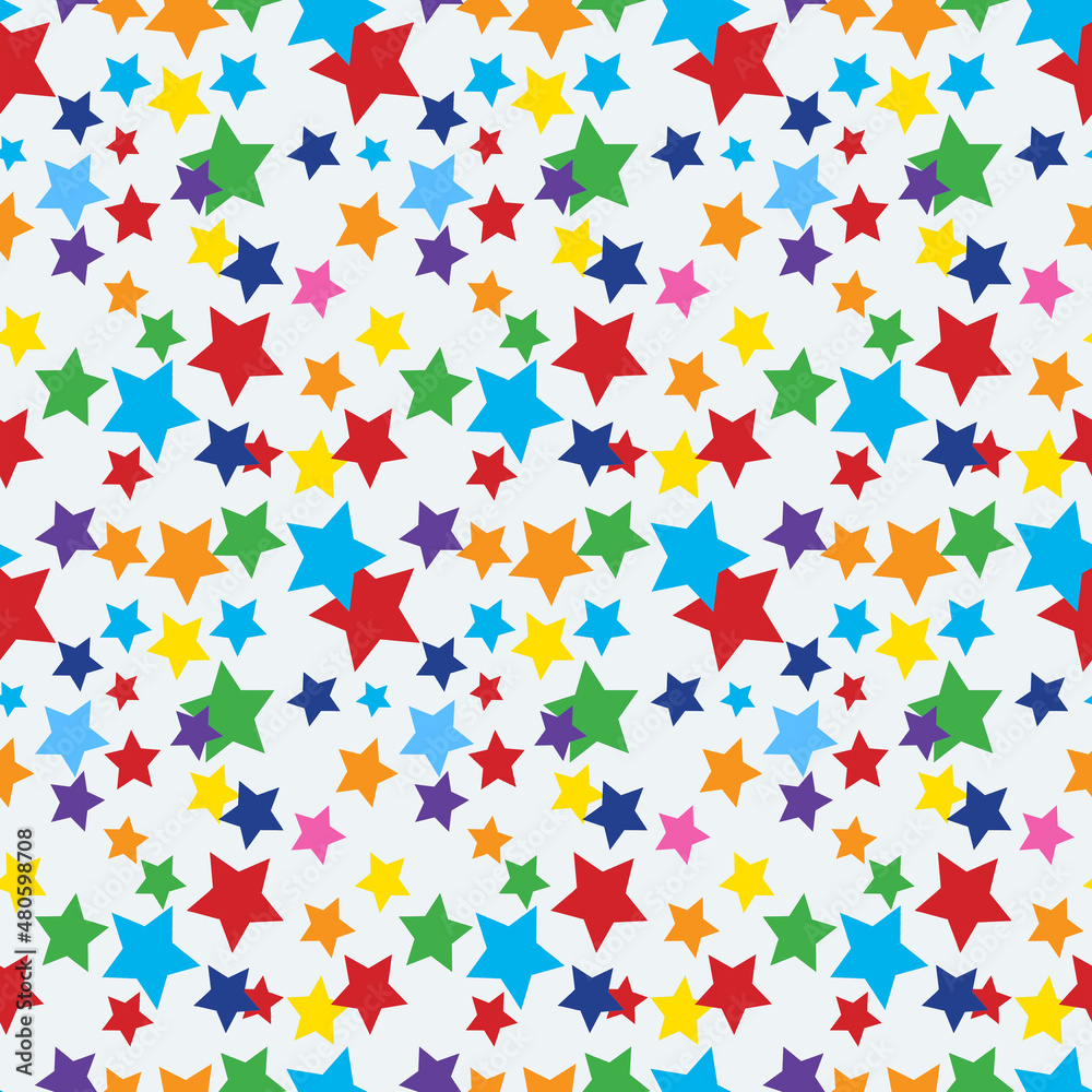 Rainbow Seamless Pattern for party, anniversary, birthday. Design for banner, poster, card, invitation and scrapbook