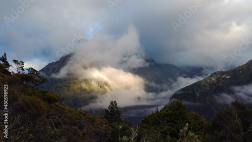 Routeburn track mountains, Fiordlands National Park, South Island, New Zealand