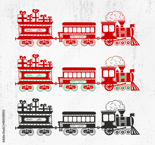 Christmas Train SVG, Polar Express Train, Choo Choo Train SVG, Santa's Train SVG