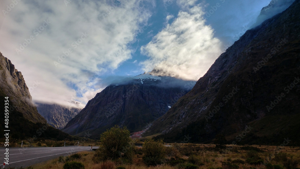 Road to Milford Sound, Fiordlands National Park, South Island, New Zealand