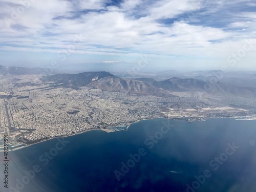 aerial view of the city