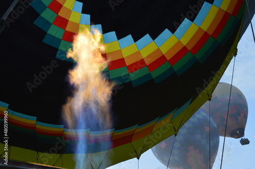 Fogo para inflar o balão photo