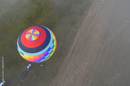 Balão pronto para decolar