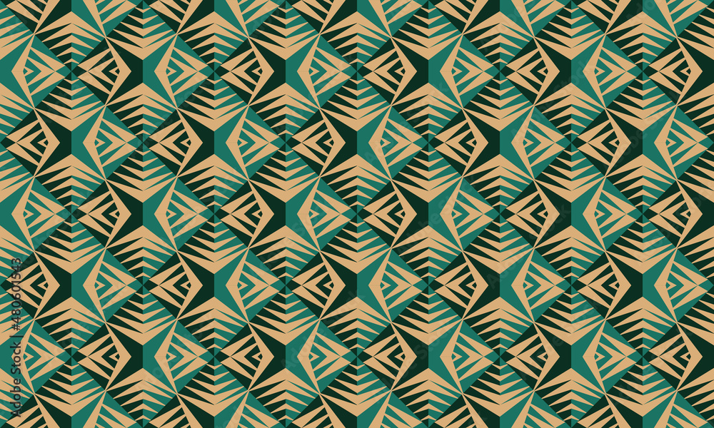 Ethnic tribal seamless pattern. Traditional design for background, wallpaper, clothing, wrapping, carpet, tile, fabric, decoration, vector illustration, embroidery style. Tribal textile patterns.