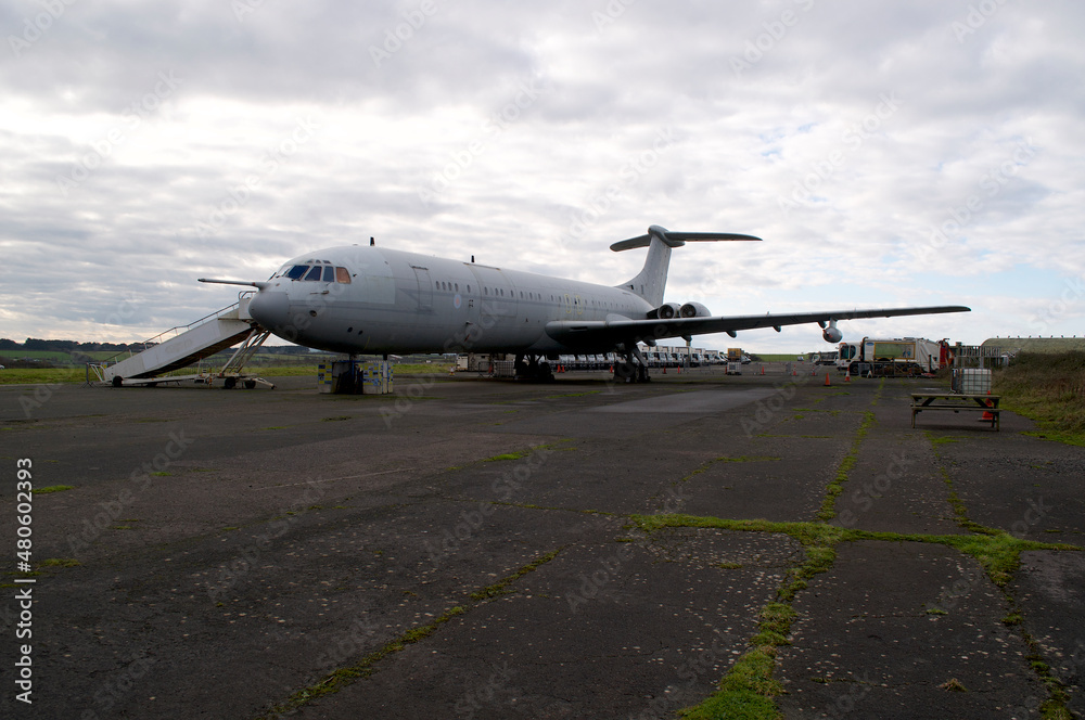 1967 Vickers VC10 aerial tanker and aircraft refueler RAF Newquay Cornwall England UK 1967 Vickers VC10 aerial tanker and aircraft refueler RAF Newquay Cornwall England UK