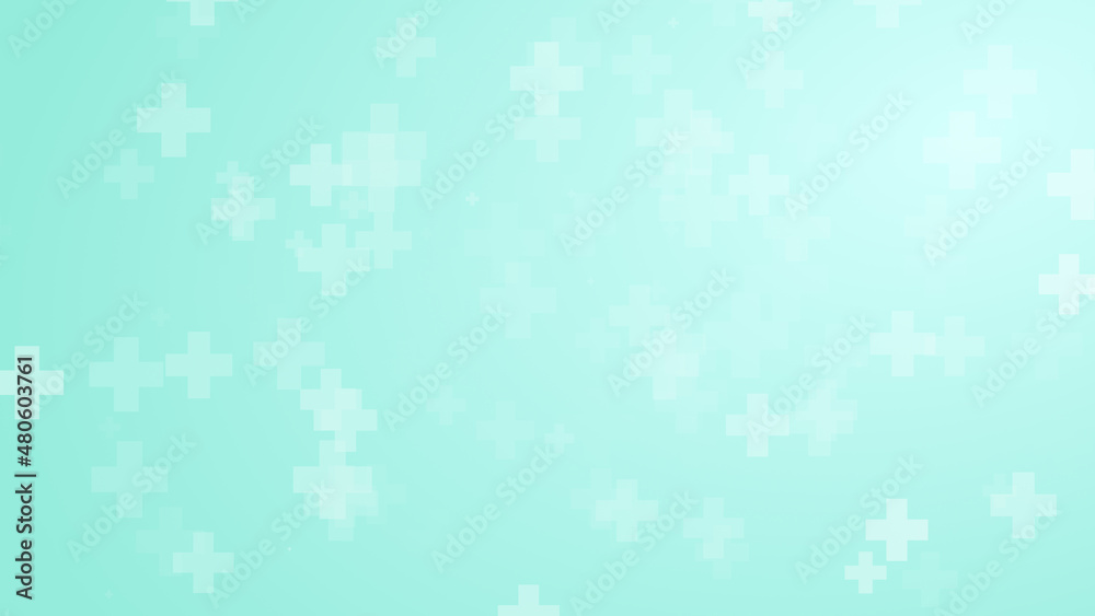Abstract white blue green colors cross pattern healthcare background. Abstract white blue green colors cross pattern healthcare background.