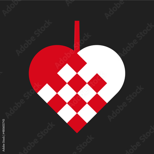 Christmas heart / julehjerte, Vector	
