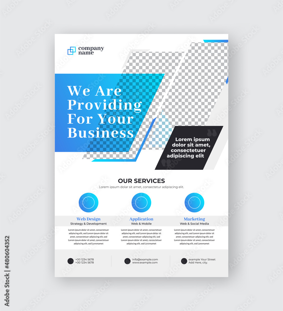Digital business marketing social media banner or flyer design template Digital business marketing social media banner or flyer design template