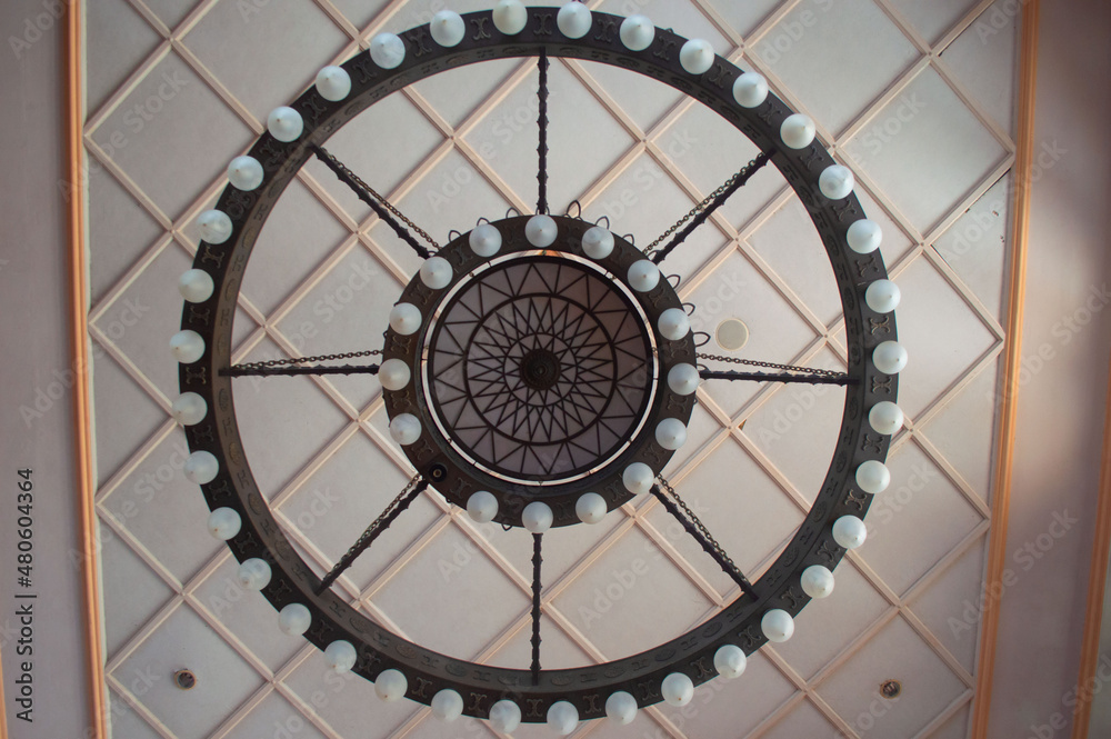 Islamic-Patterened Chandelier in Putra Mosque Islamic-Patterened Chandelier in Putra Mosque