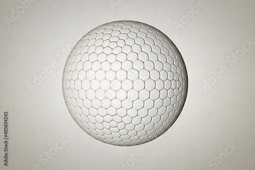 Fotografie Compound eye 3D illustration, insect eyes