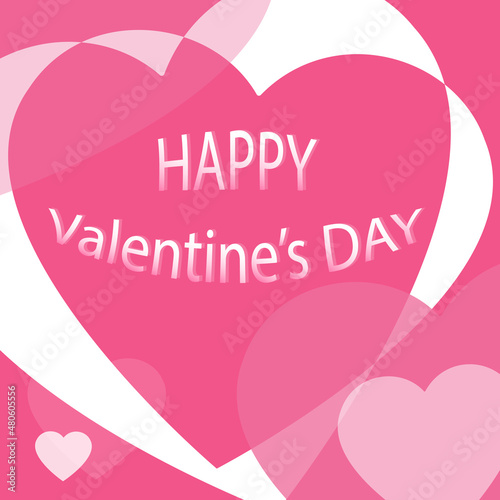 Happy Valentines Day greeting card stock illustration