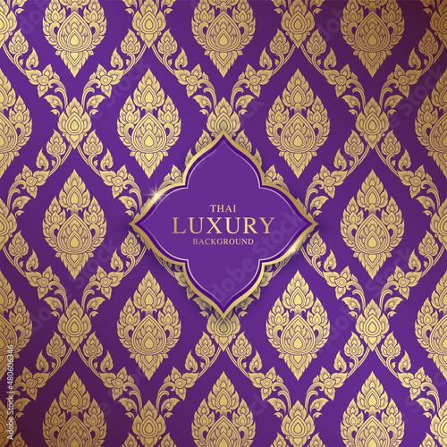 Asian art luxury temple, background pattern decoration for printing, flyers, poster, web, banner, brochure and card