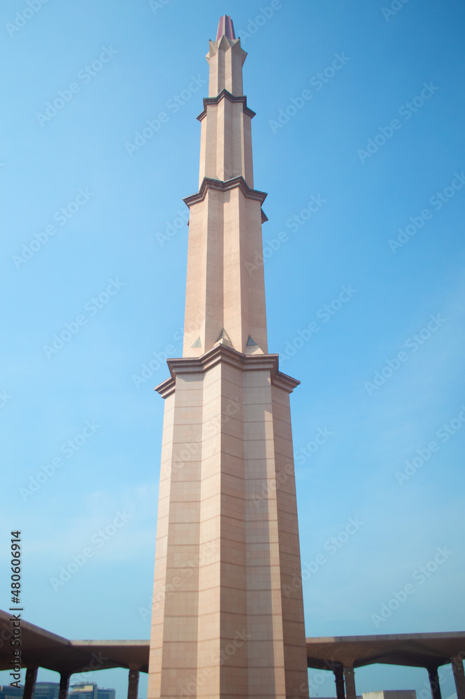 Putra Mosque Minaret in Putra Jaya, Malaysia Putra Mosque Minaret in Putra Jaya, Malaysia