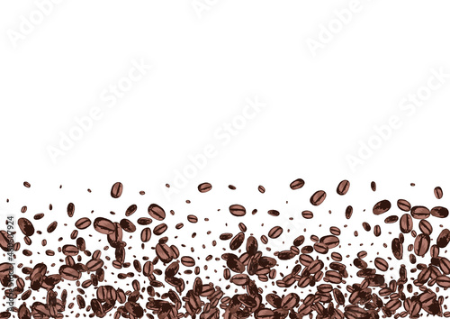 Brown EspressoCoffee Sketch Vector White photo