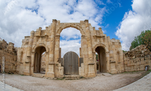 Roman ruins in Jordan city of Jerash