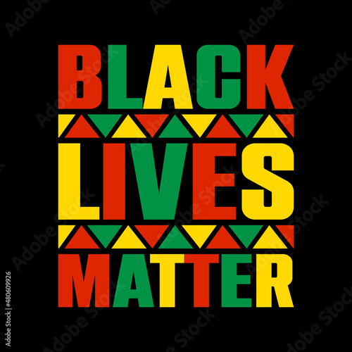 black lives matter lettering quote for t-shirt design