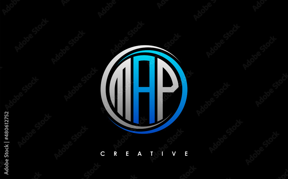 MAP Letter Initial Logo Design Template Vector Illustration MAP Letter Initial Logo Design Template Vector Illustration