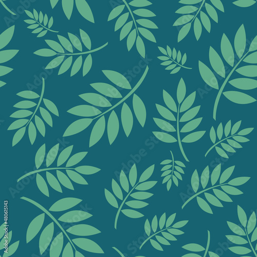 illustration of seamless patern tropical leaves for postcards, posters, spring holiday. for textiles for gift paper, for printing on clothes, dishes, textiles, household goods. 