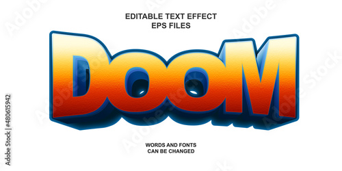 Textures editable text effect vector eps