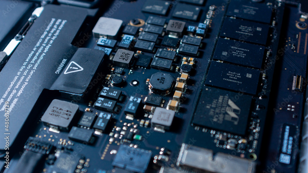 close up of computer circuit board. close up of electronic board background for tech presentation. close up of computer circuit board. close up of electronic board background for tech presentation.