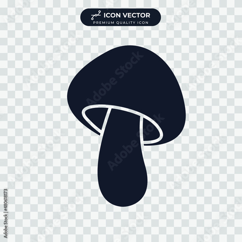 mushroom vegetable icon symbol template for graphic and web design collection logo vector illustration